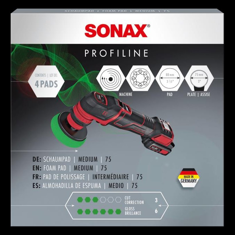 SONAX PROFILINE Foam Pad Medium 75