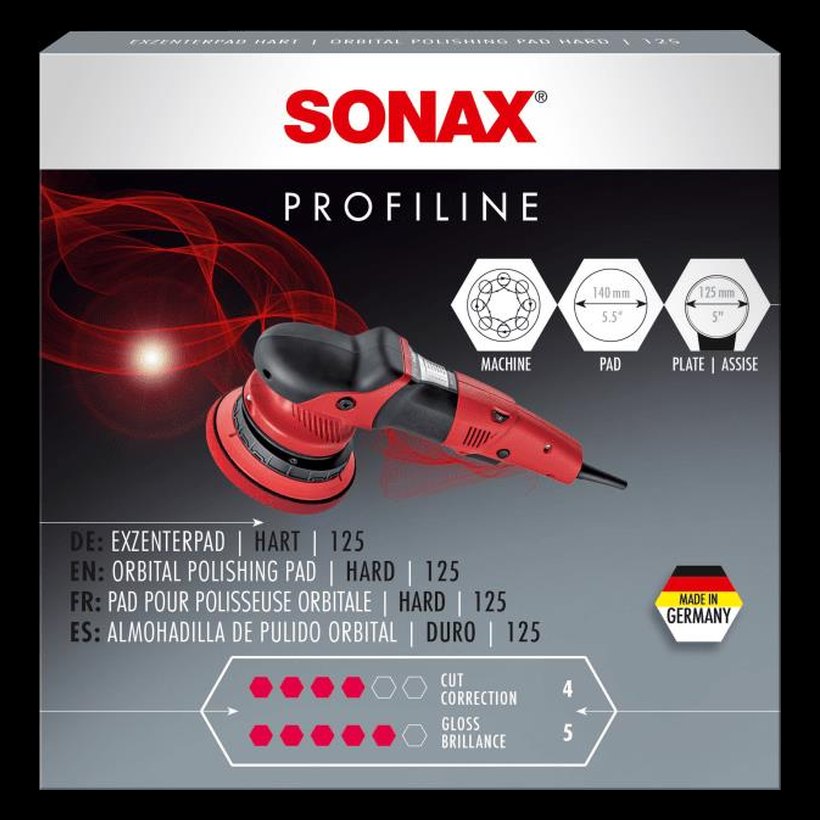 SONAX PROFILINE Orbital Polishing Pad Hard 125
